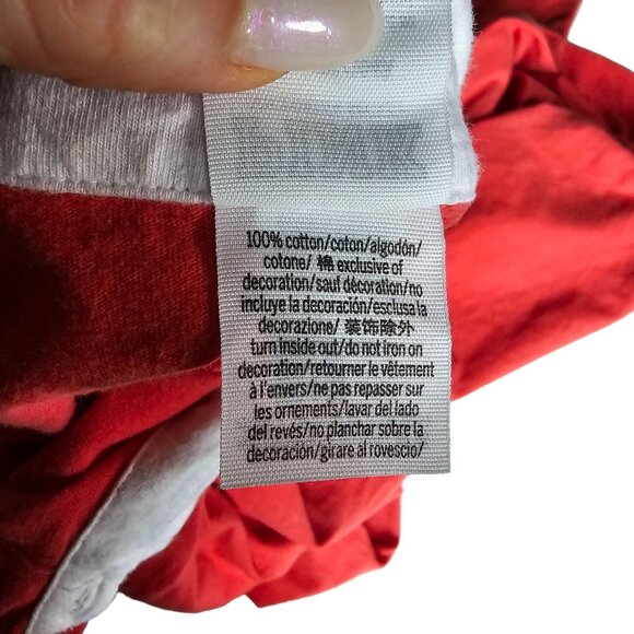 PINK Women's RED WHITE BLUE Patriotic 4th of July Top Polo Long Sleeved size L - Picture 6 of 11